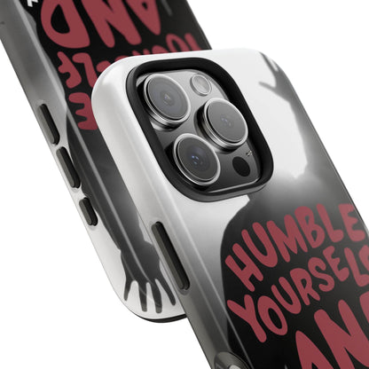 Humble Yourself and Pray Phone Case – Red Statement of Faith - Harmony + Hope