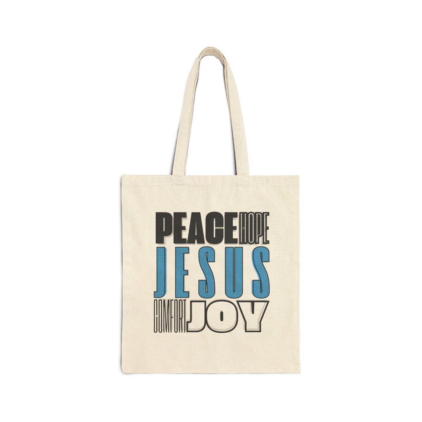 Jesus Canvas Tote Bag – Natural or Black Faith Tote - Harmony + Hope