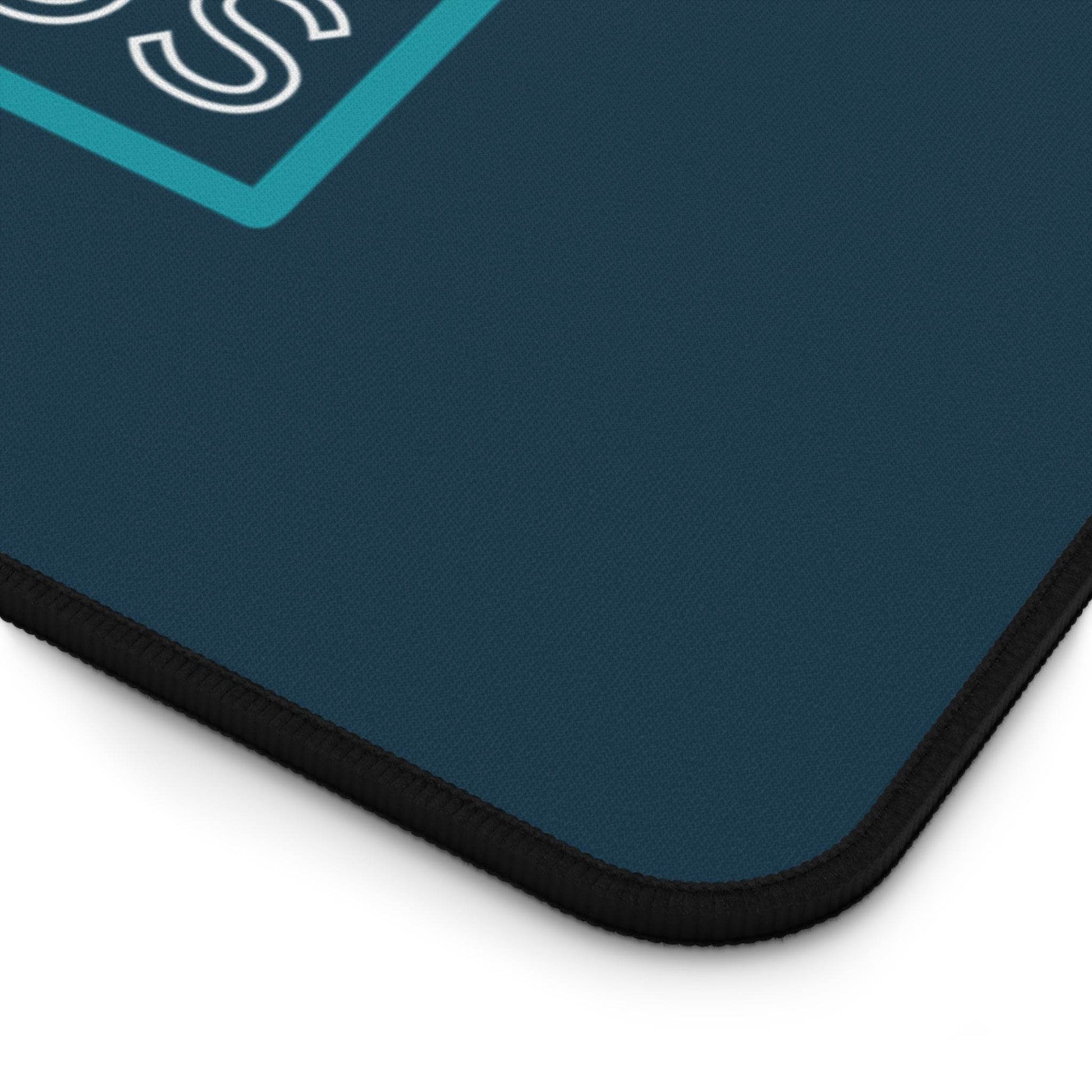 Prayer Changes Things – Repeating Phrase Desk Mat (Navy & Teal) - Harmony + Hope