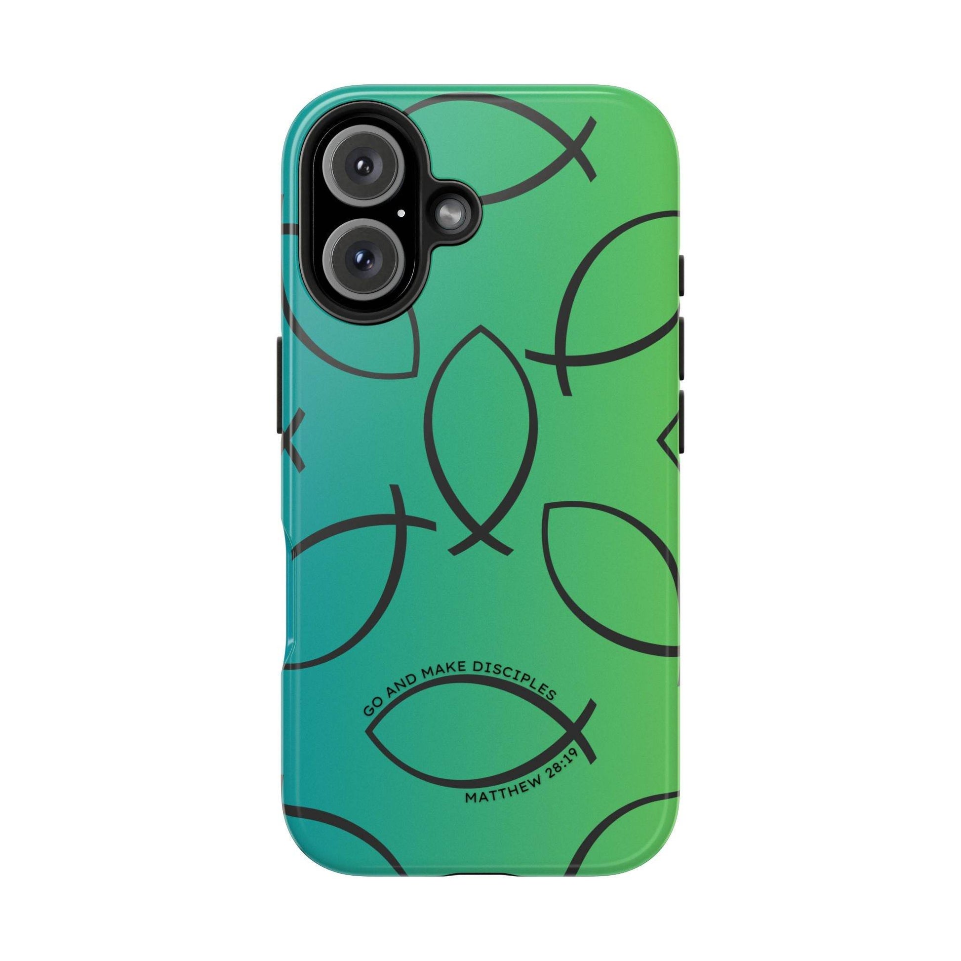 Go and Make Disciples Phone Case – Teal Green Gradient - Harmony + Hope
