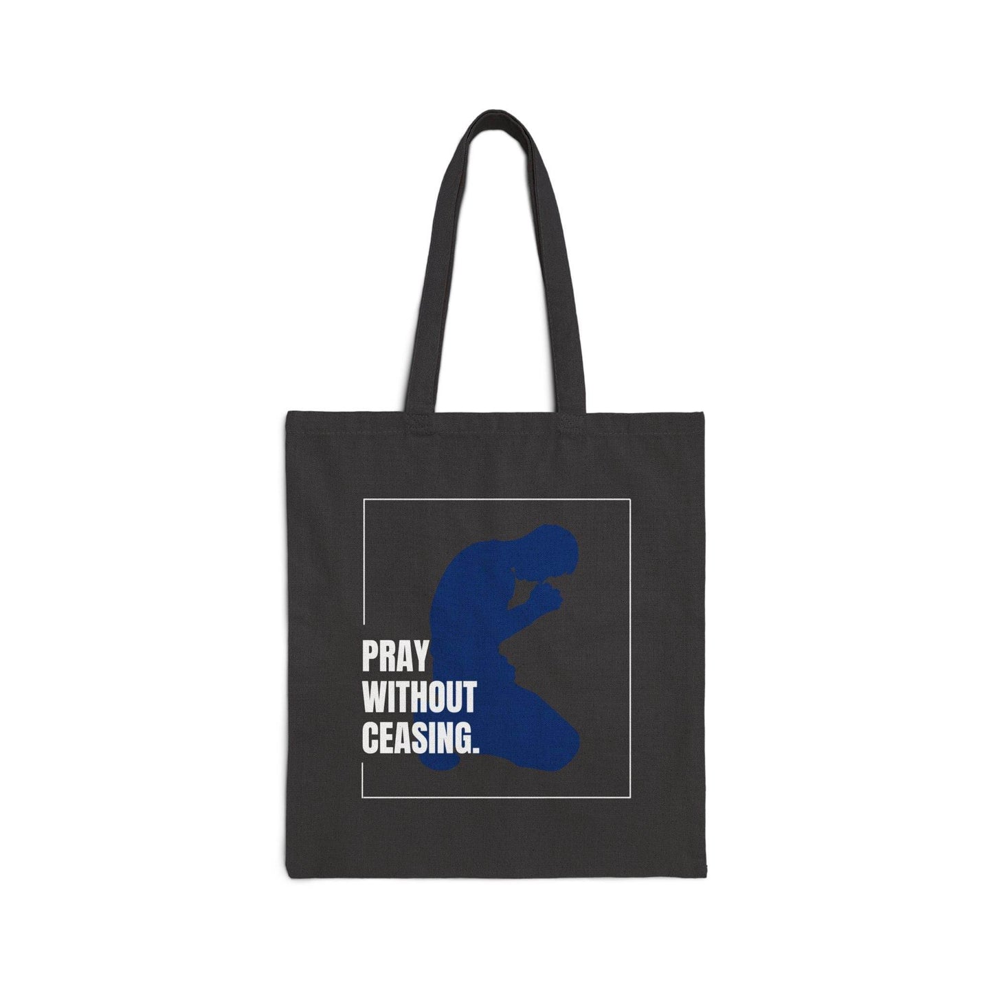 Pray Without Ceasing Canvas Tote – Men’s Christian Tote Bag - Harmony + Hope