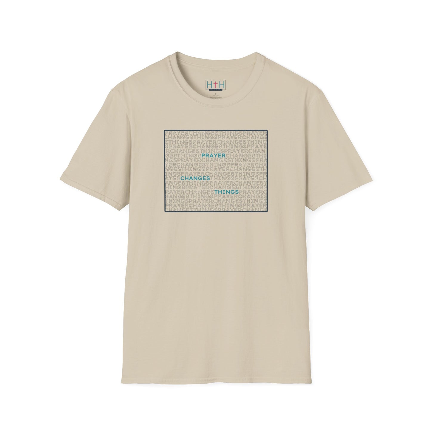 Word Cloud Design "Prayer Changes Things" - Inspirational Unisex T-Shirt