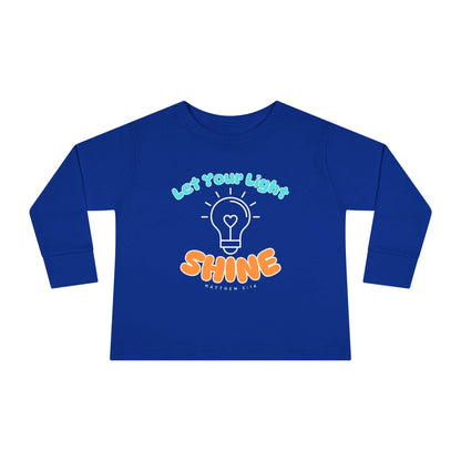 Let Your Light Shine – Kids' Long Sleeve Tee (Matthew 5:16) - Harmony + Hope