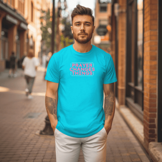Faith in Motion - Prayer Changes Things Inspirational Unisex T-Shirt - Harmony + Hope