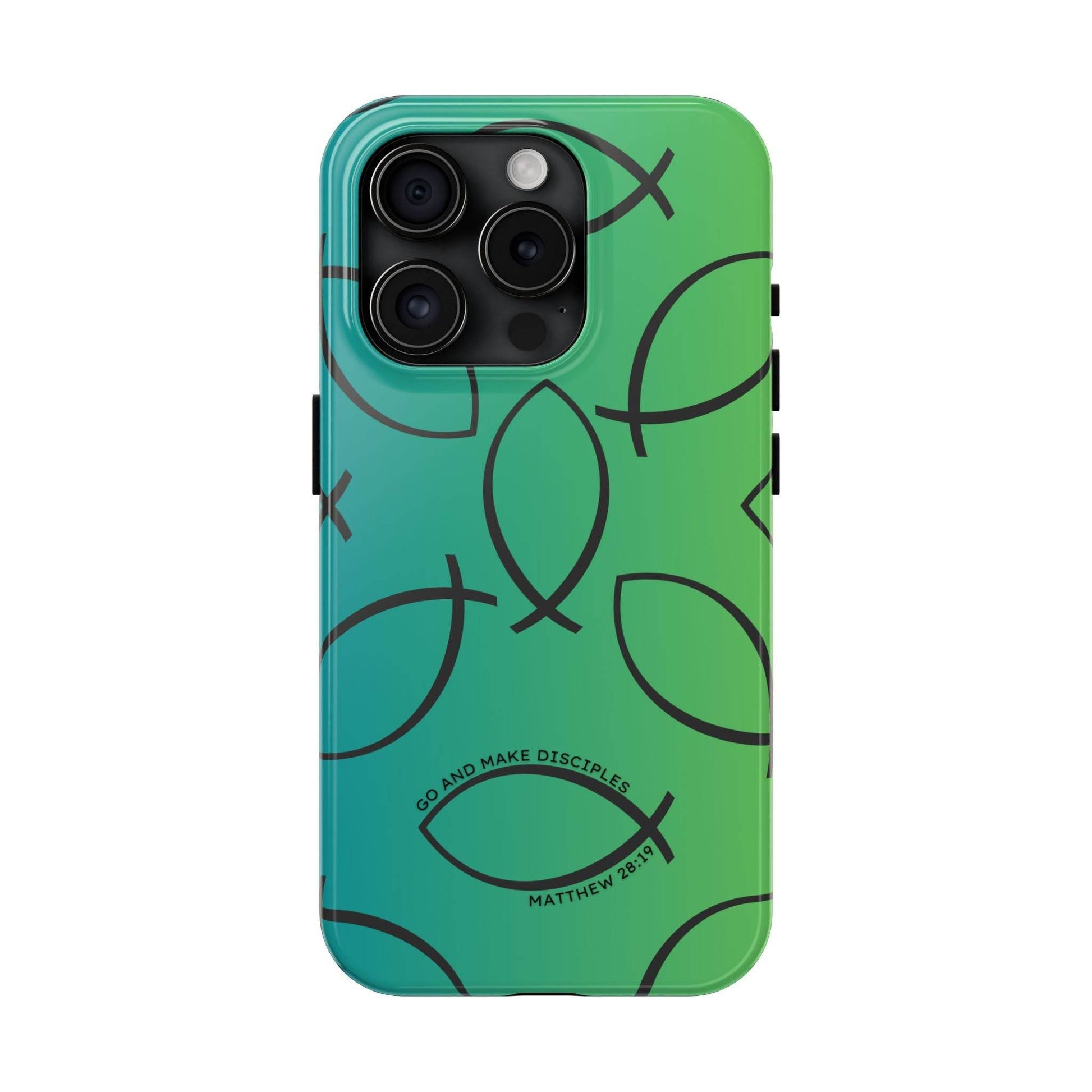Go and Make Disciples Phone Case – Teal Green Gradient - Harmony + Hope