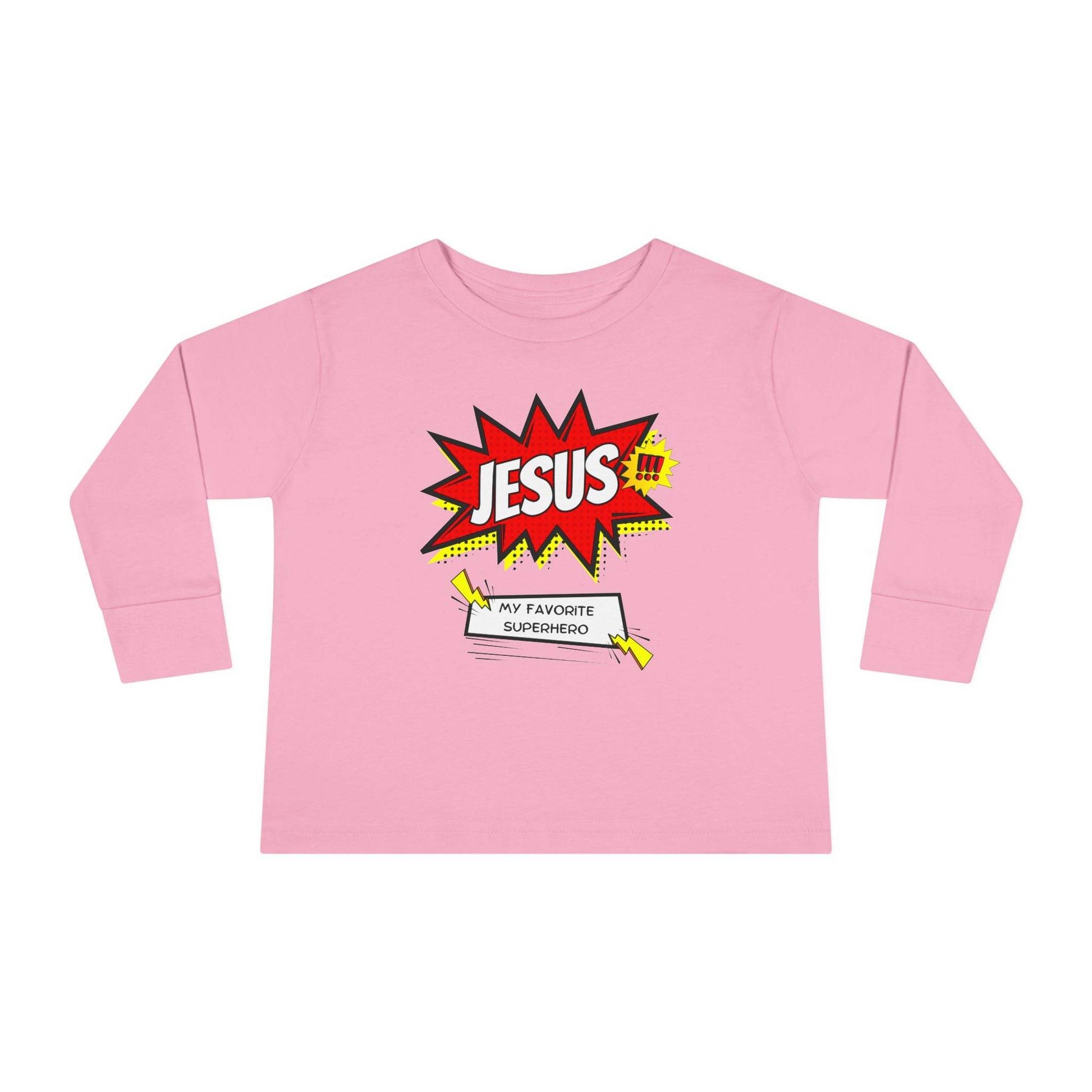 Jesus: My Favorite Superhero – Comic Book Style Toddler Tee - Harmony + Hope