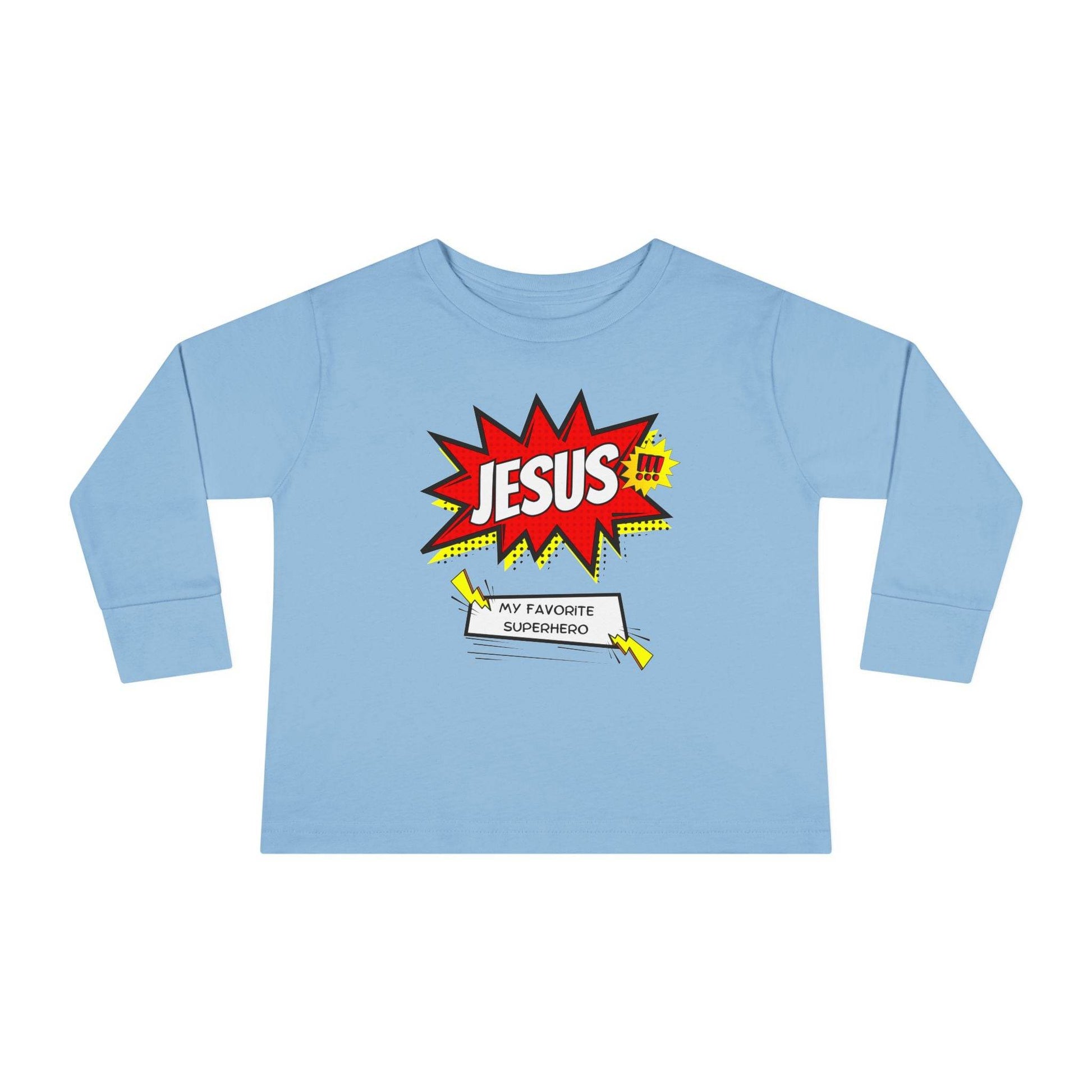 Jesus: My Favorite Superhero – Comic Book Style Toddler Tee - Harmony + Hope