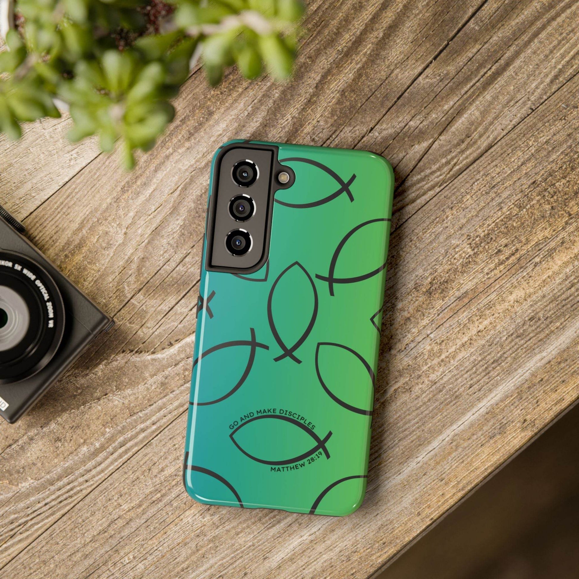 Go and Make Disciples Phone Case – Teal Green Gradient - Harmony + Hope