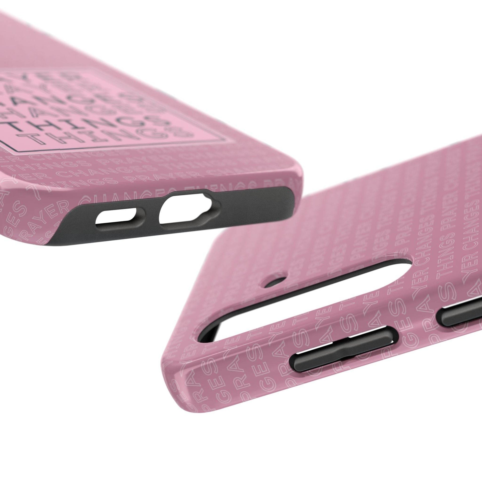 Prayer Changes Things Phone Case – Mauve Pink Faith Design - Harmony + Hope