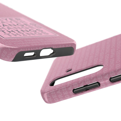Prayer Changes Things Phone Case – Mauve Pink Faith Design - Harmony + Hope
