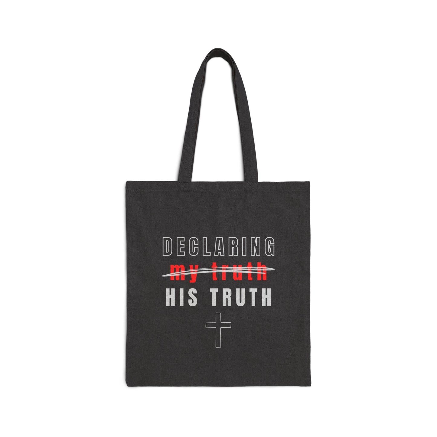 Declaring His Truth Canvas Tote Bag – Christian Statement of Faith - Harmony + Hope