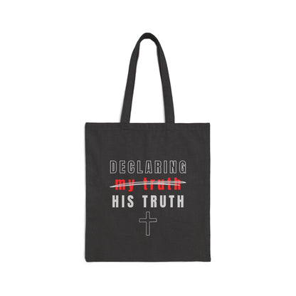 Declaring His Truth Canvas Tote Bag – Christian Statement of Faith - Harmony + Hope