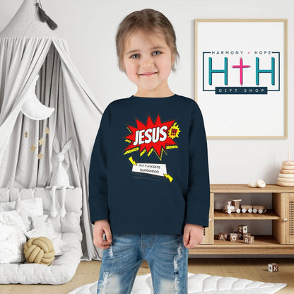 Jesus: My Favorite Superhero – Comic Book Style Toddler Tee - Harmony + Hope