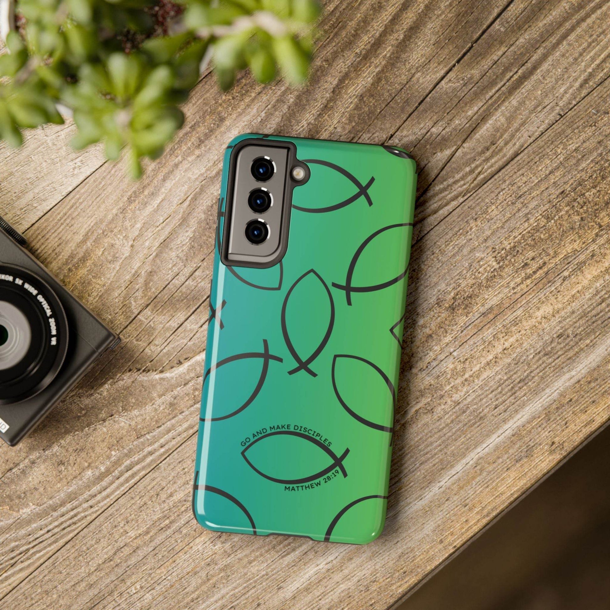 Go and Make Disciples Phone Case – Teal Green Gradient - Harmony + Hope