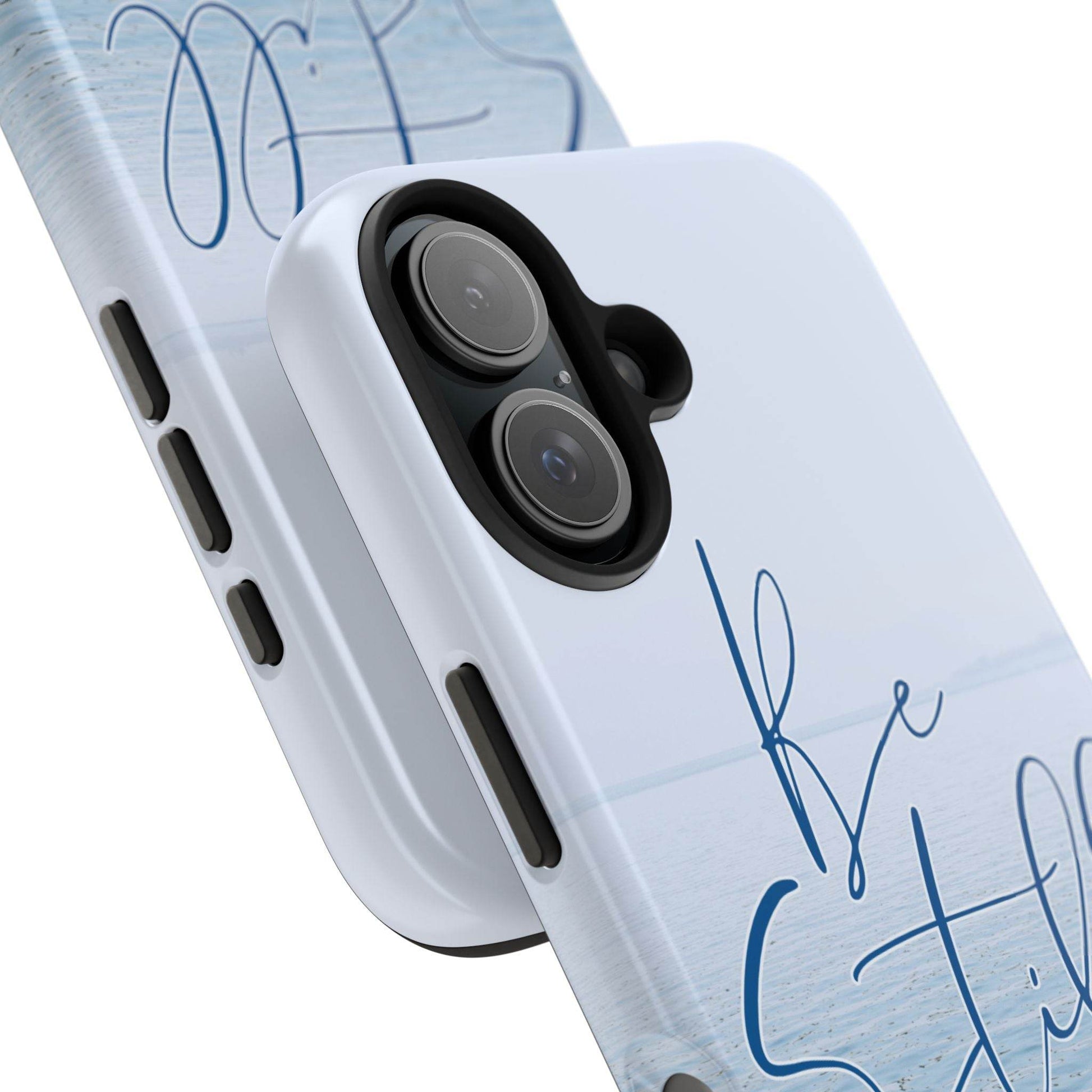 Stillness & Strength Phone Case – Psalm 46:10 Scripture Design - Harmony + Hope