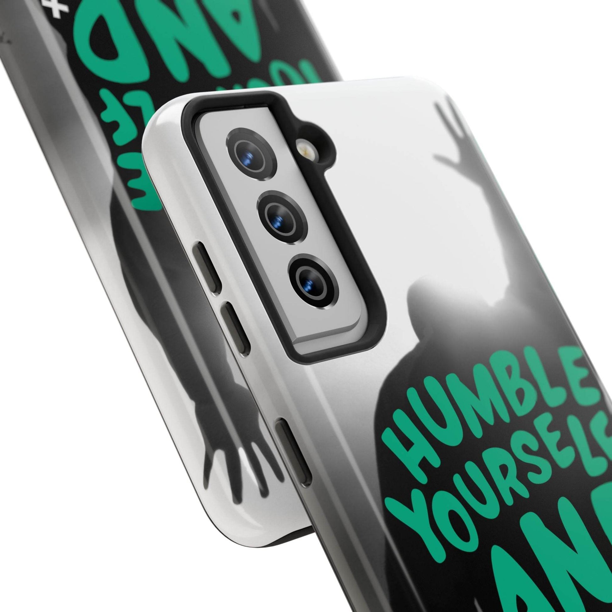 Humble Yourself and Pray Phone Case – Teal Christian Reminder - Harmony + Hope