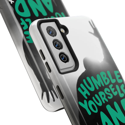 Humble Yourself and Pray Phone Case – Teal Christian Reminder - Harmony + Hope