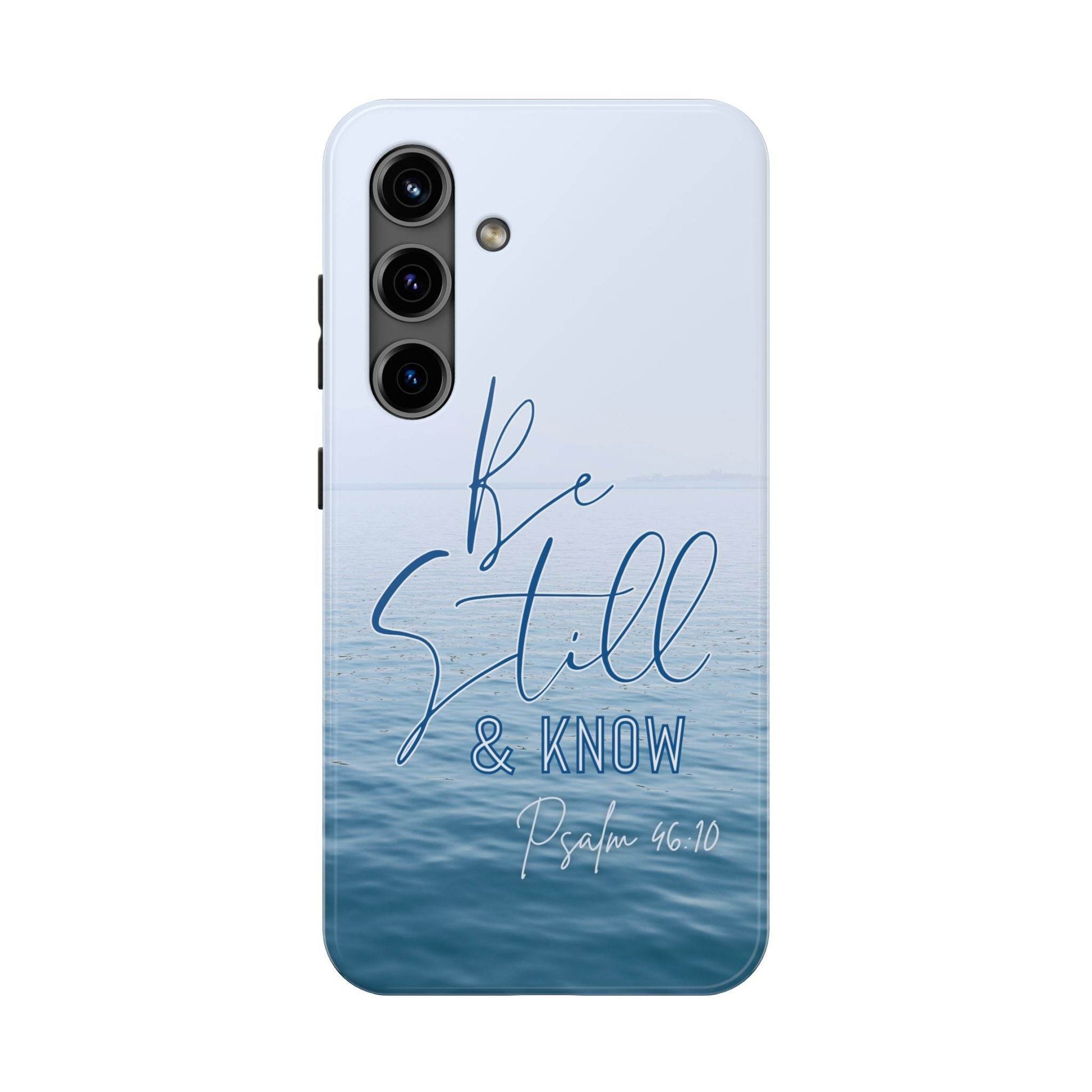 Stillness & Strength Phone Case – Psalm 46:10 Scripture Design - Harmony + Hope