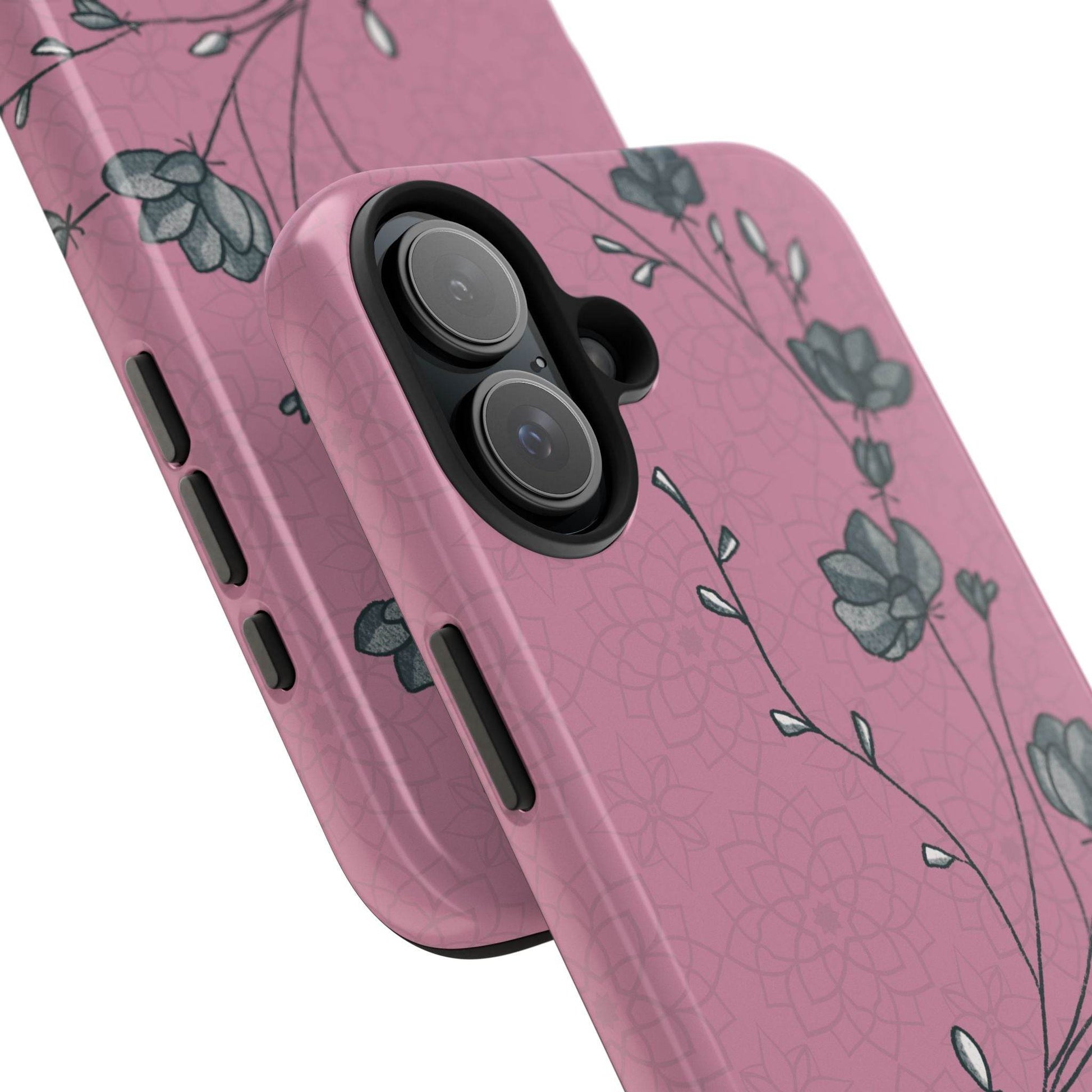 Pause & Pray Phone Case – Mauve Floral Reminder - Harmony + Hope