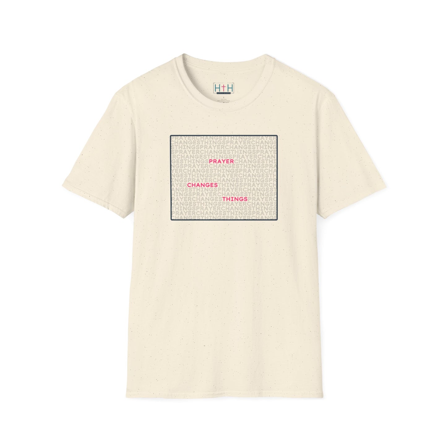 Word Cloud Design "Prayer Changes Things" - Inspirational Unisex T-Shirt