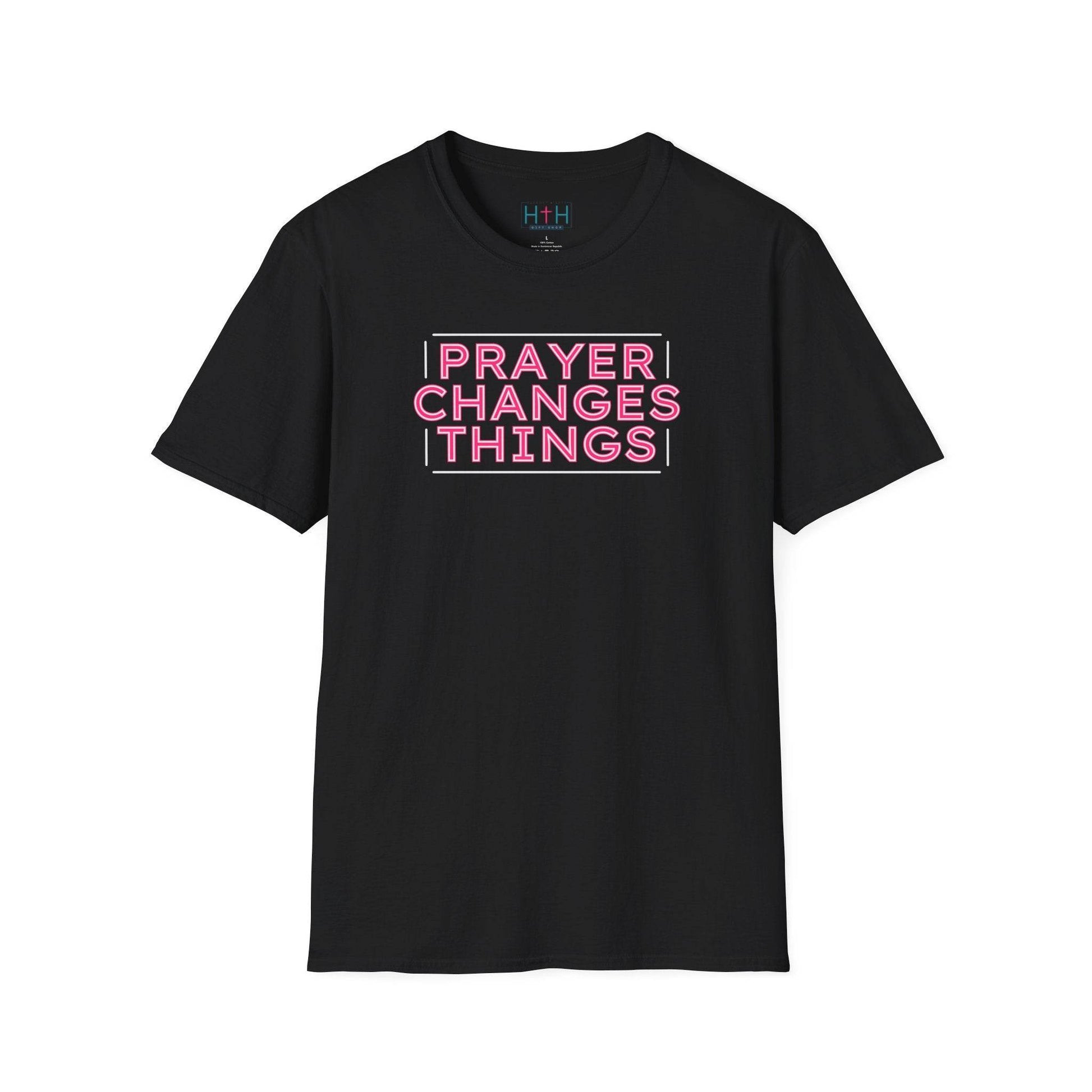 Faith in Motion - Prayer Changes Things Inspirational Unisex T-Shirt - Harmony + Hope