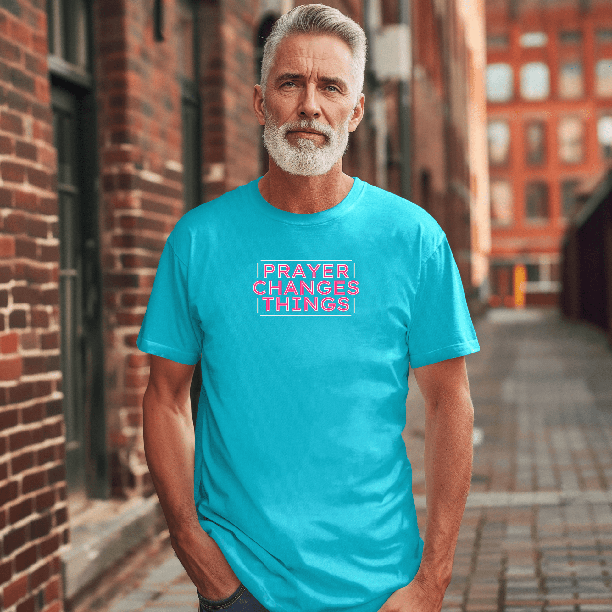 Faith in Motion - Prayer Changes Things Inspirational Unisex T-Shirt - Harmony + Hope