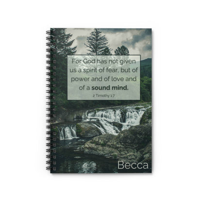 Faith Over Fear - Customizable Inspirational Spiralbound Journal - Harmony + Hope