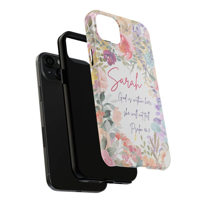 Strength & Beauty in Bloom Phone Case – Christian Scripture Design - Harmony + Hope