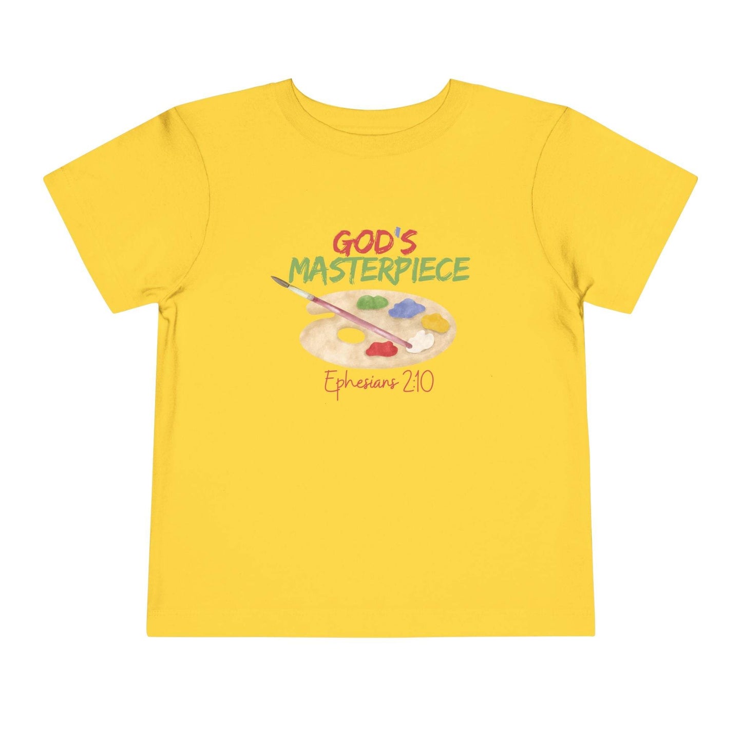 God’s Masterpiece – Toddler Short Sleeve Tee (Ephesians 2:10) - Harmony + Hope