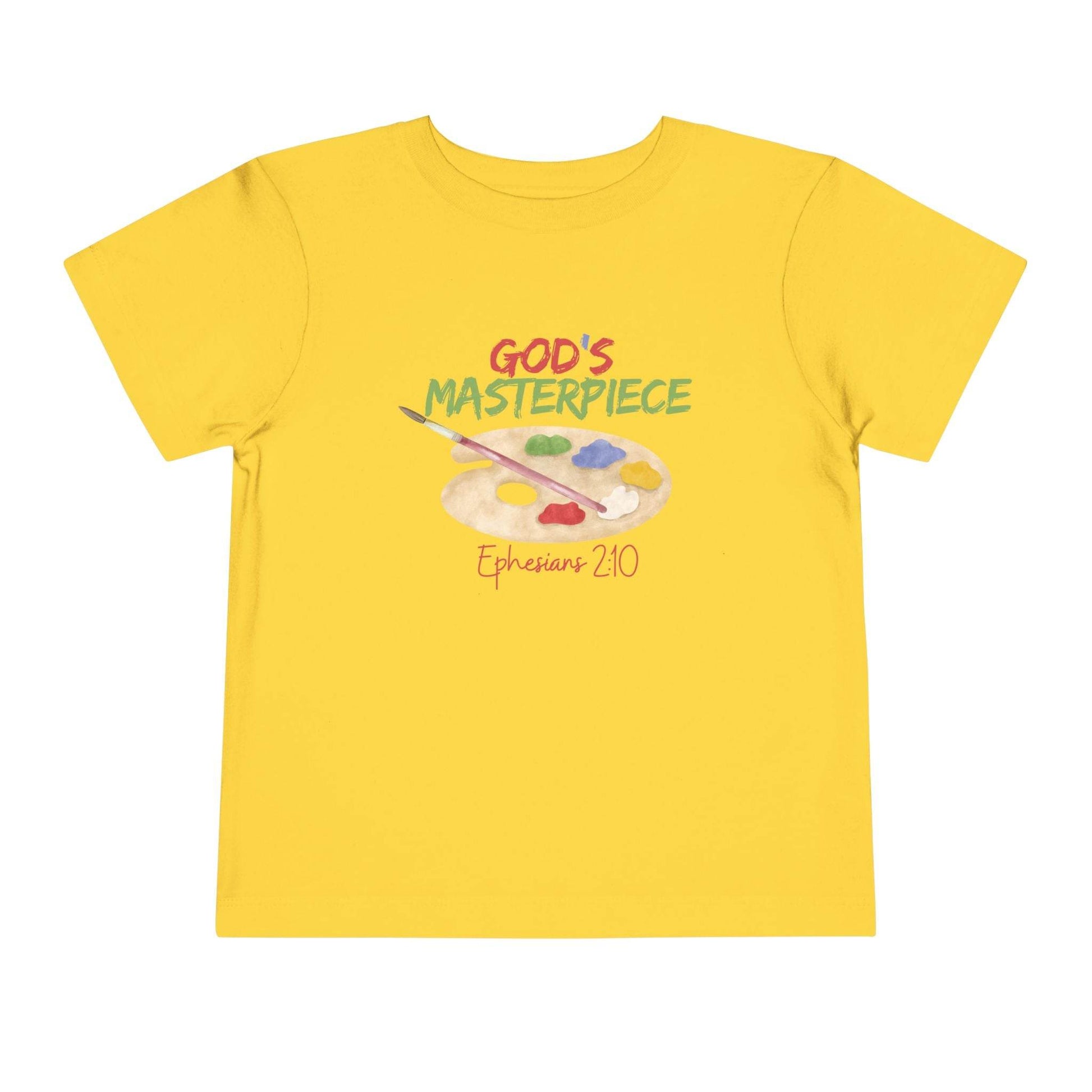 God’s Masterpiece – Toddler Short Sleeve Tee (Ephesians 2:10) - Harmony + Hope