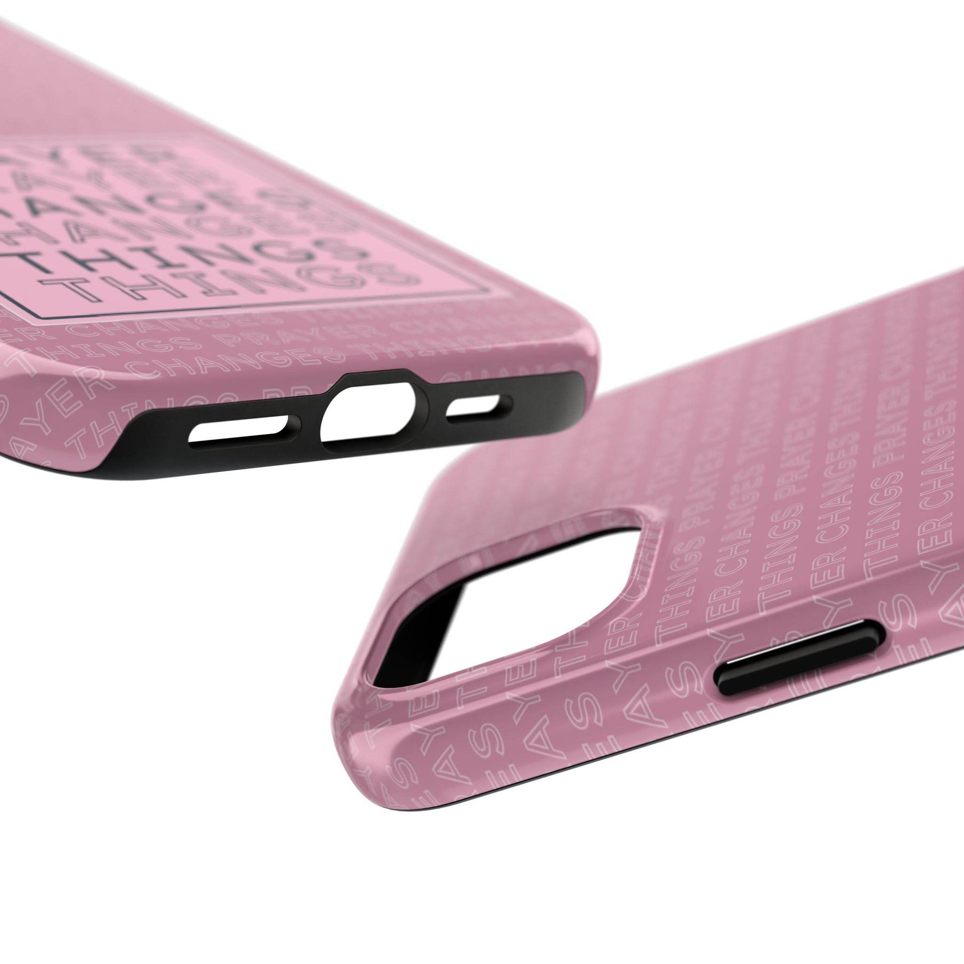 Prayer Changes Things Phone Case – Mauve Pink Faith Design - Harmony + Hope