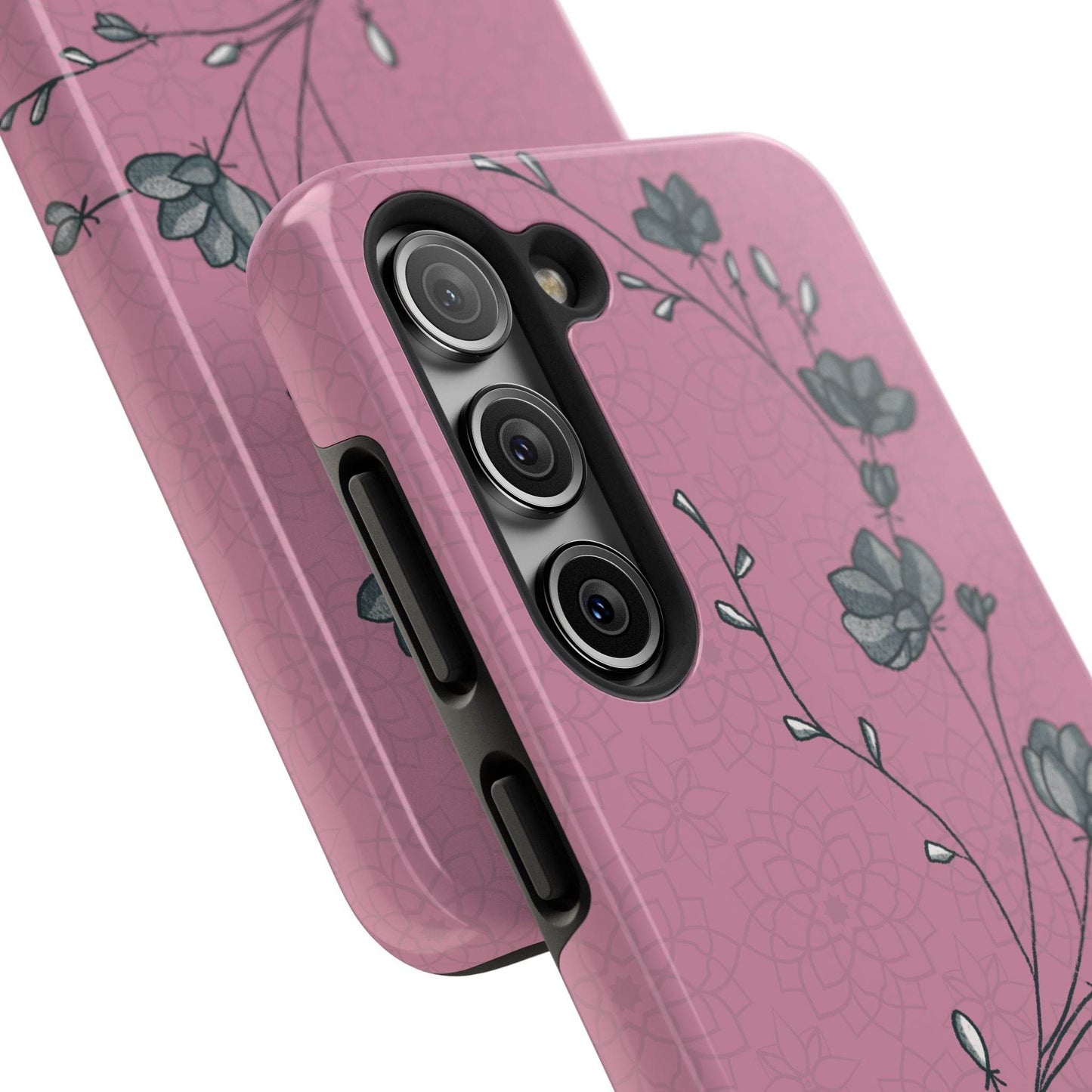 Pause & Pray Phone Case – Mauve Floral Reminder - Harmony + Hope