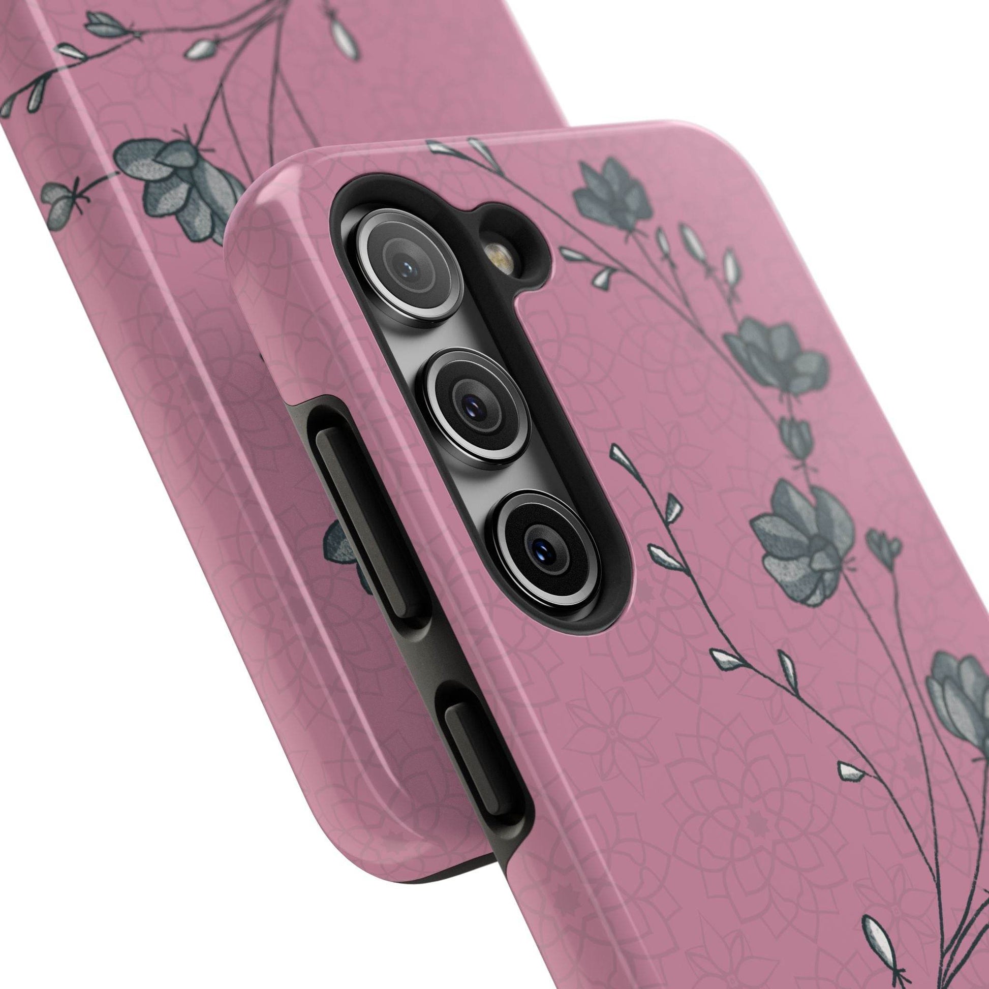 Pause & Pray Phone Case – Mauve Floral Reminder - Harmony + Hope