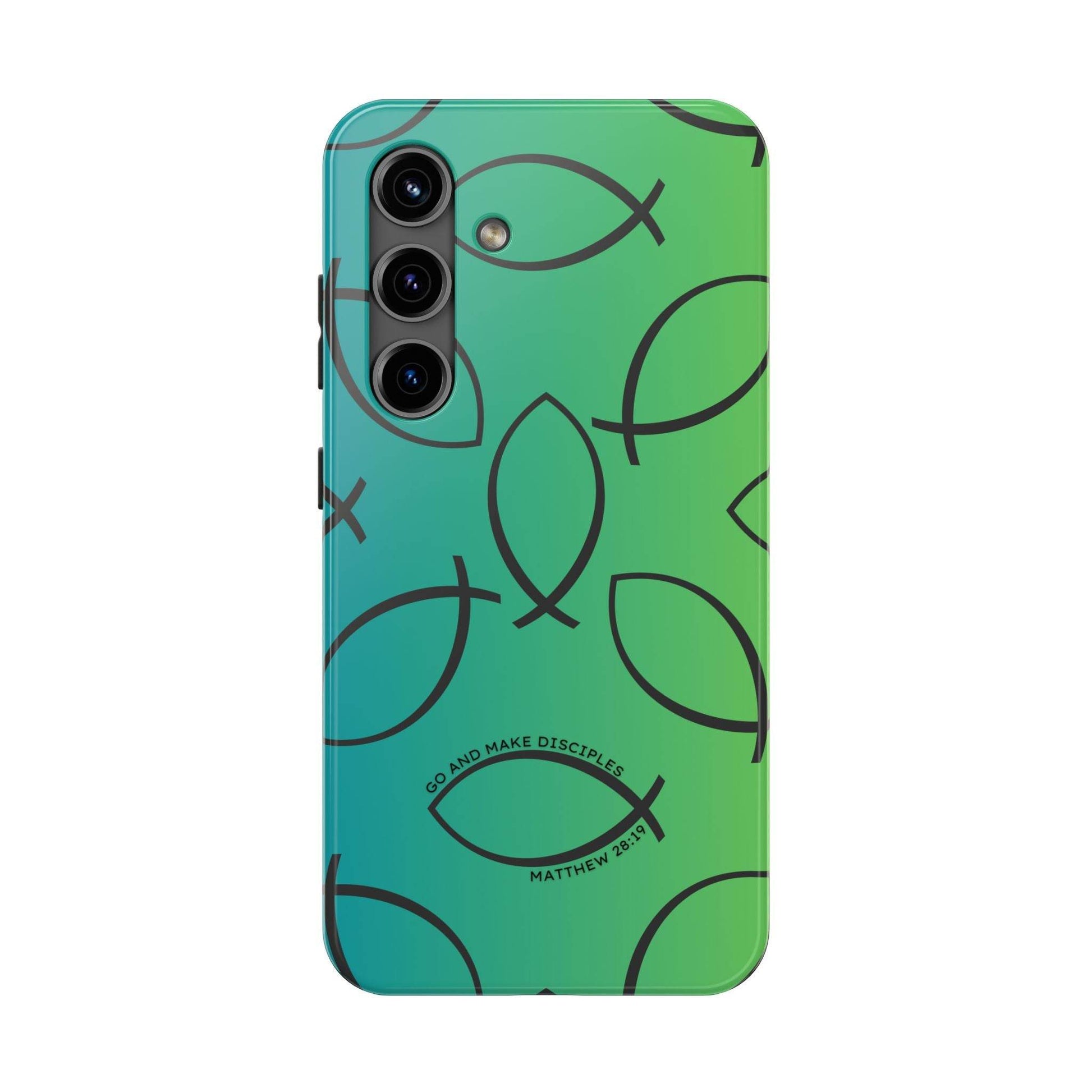 Go and Make Disciples Phone Case – Teal Green Gradient - Harmony + Hope