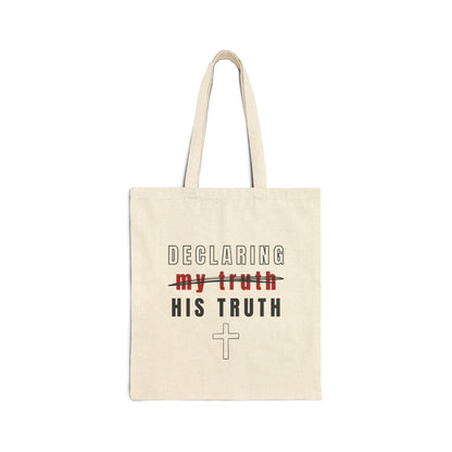 Declaring His Truth Canvas Tote Bag – Christian Statement of Faith - Harmony + Hope