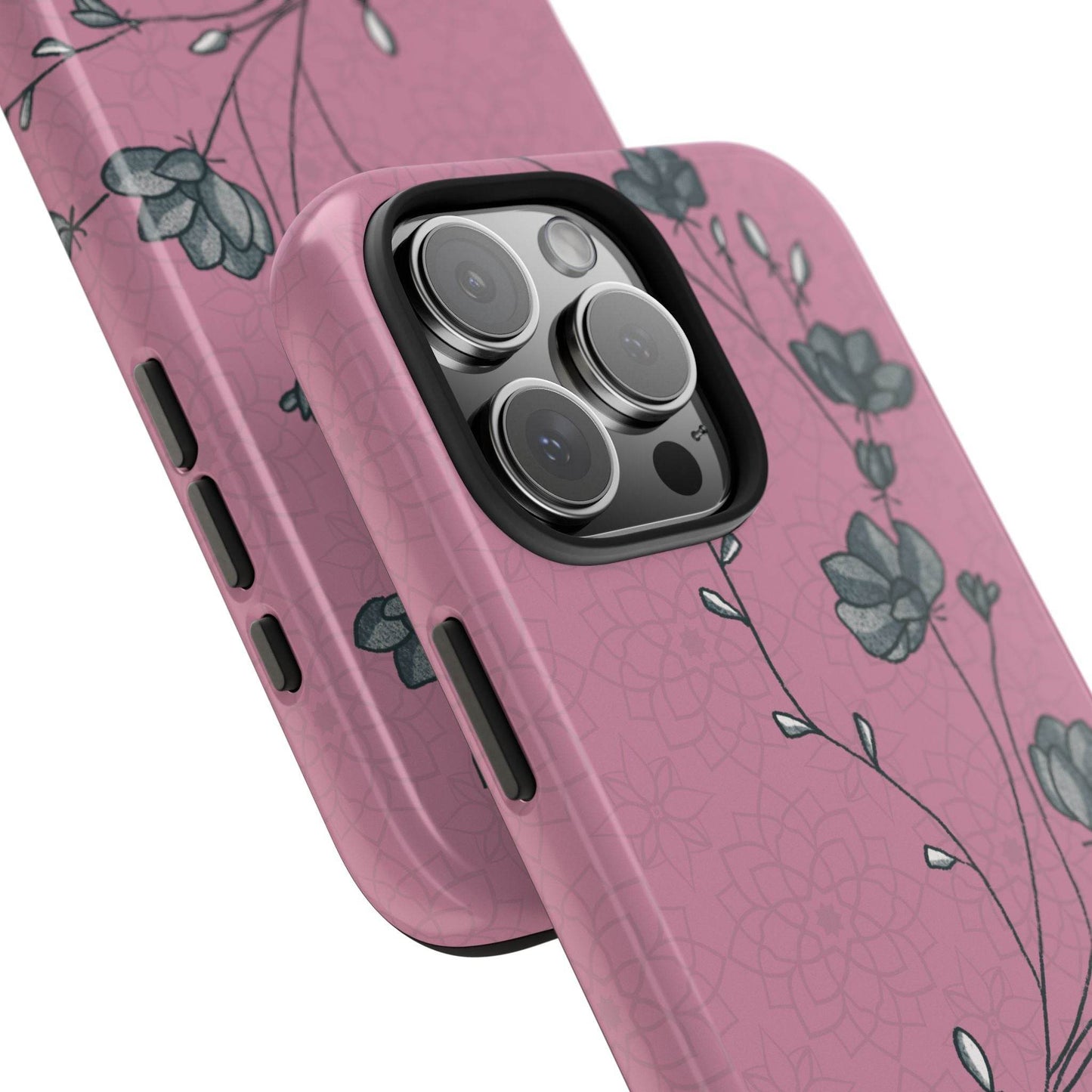 Pause & Pray Phone Case – Mauve Floral Reminder - Harmony + Hope