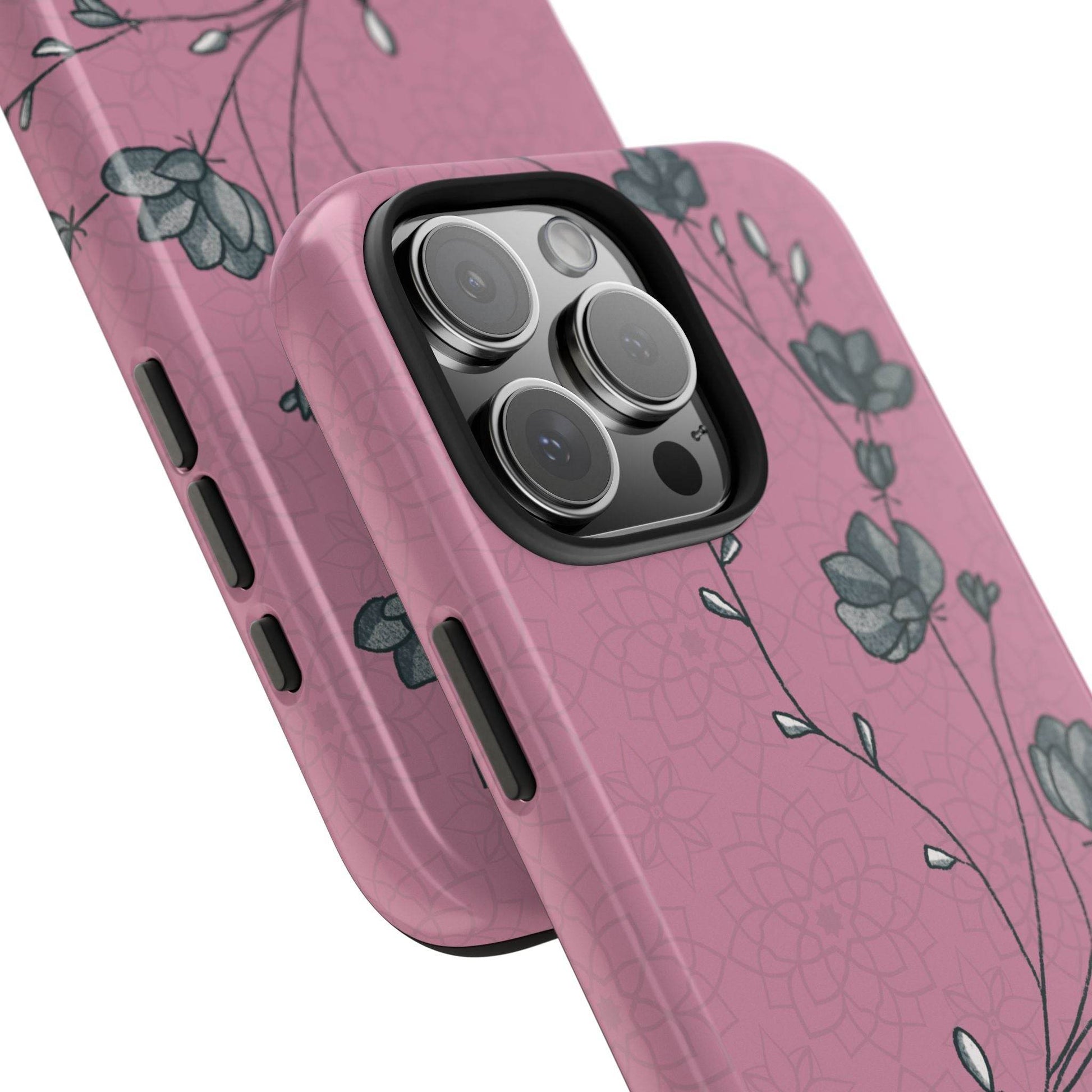 Pause & Pray Phone Case – Mauve Floral Reminder - Harmony + Hope