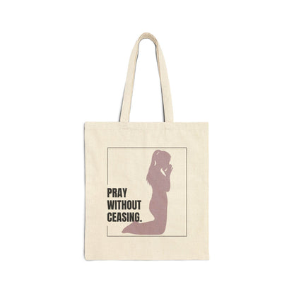 Pray Without Ceasing Canvas Tote – Women’s Christian Faith Bag - Harmony + Hope
