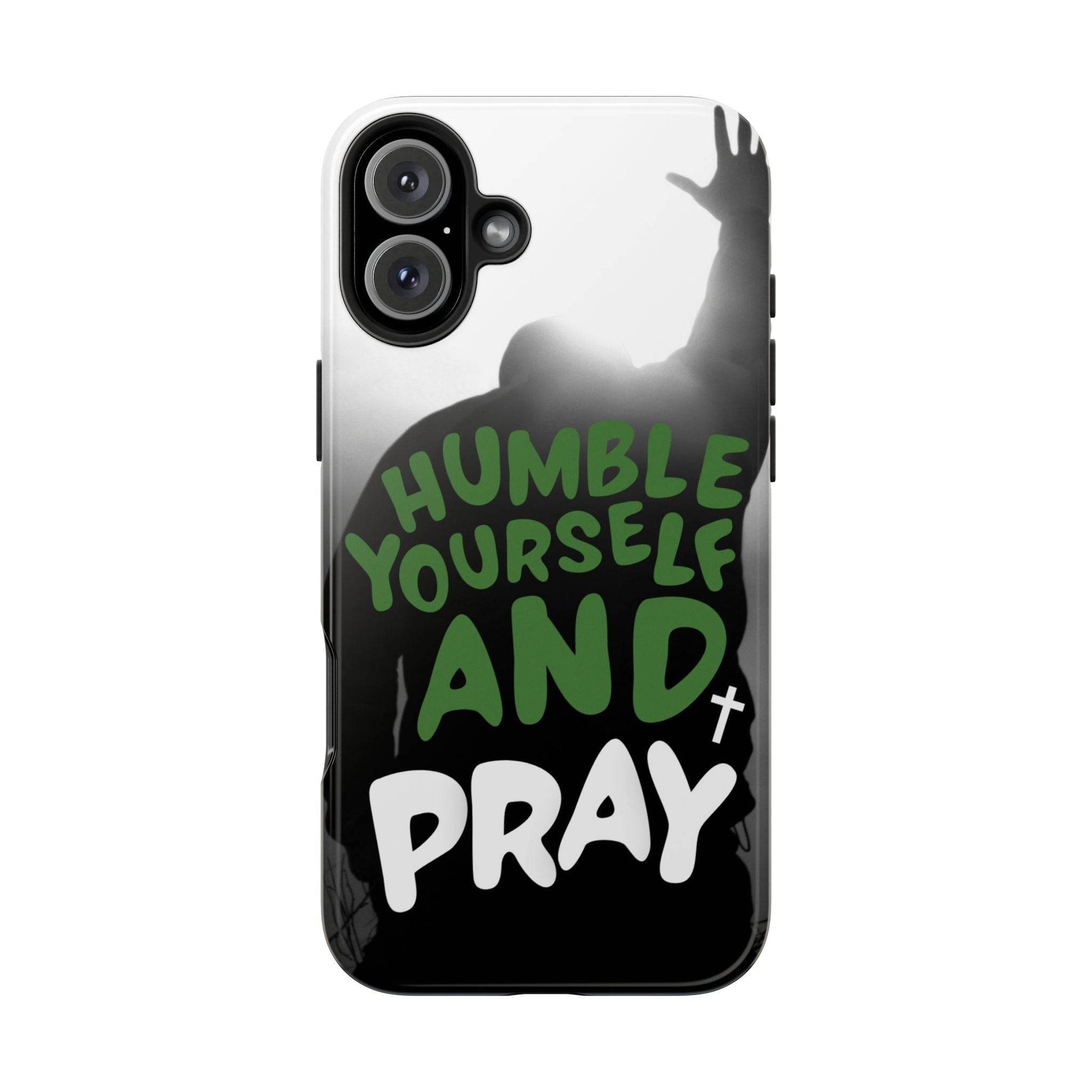 Humble Yourself and Pray Phone Case – Deep Green Faith Design - Harmony + Hope