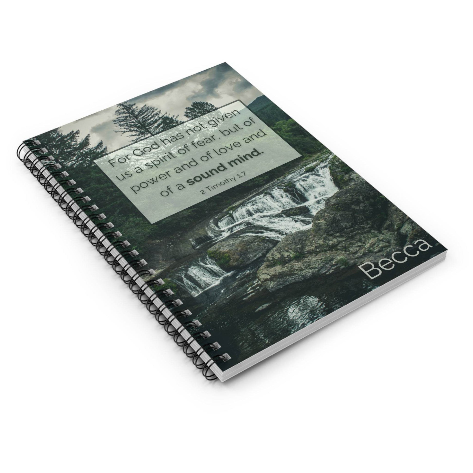 Faith Over Fear - Customizable Inspirational Spiralbound Journal - Harmony + Hope