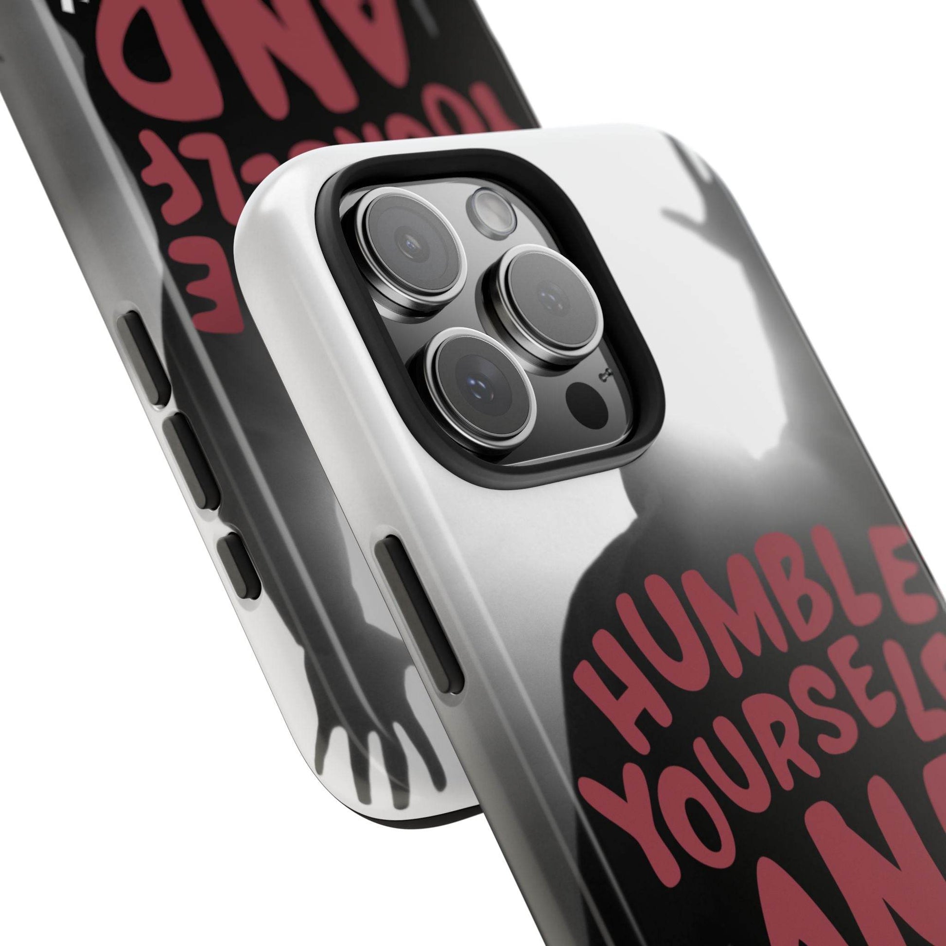 Humble Yourself and Pray Phone Case – Red Statement of Faith - Harmony + Hope