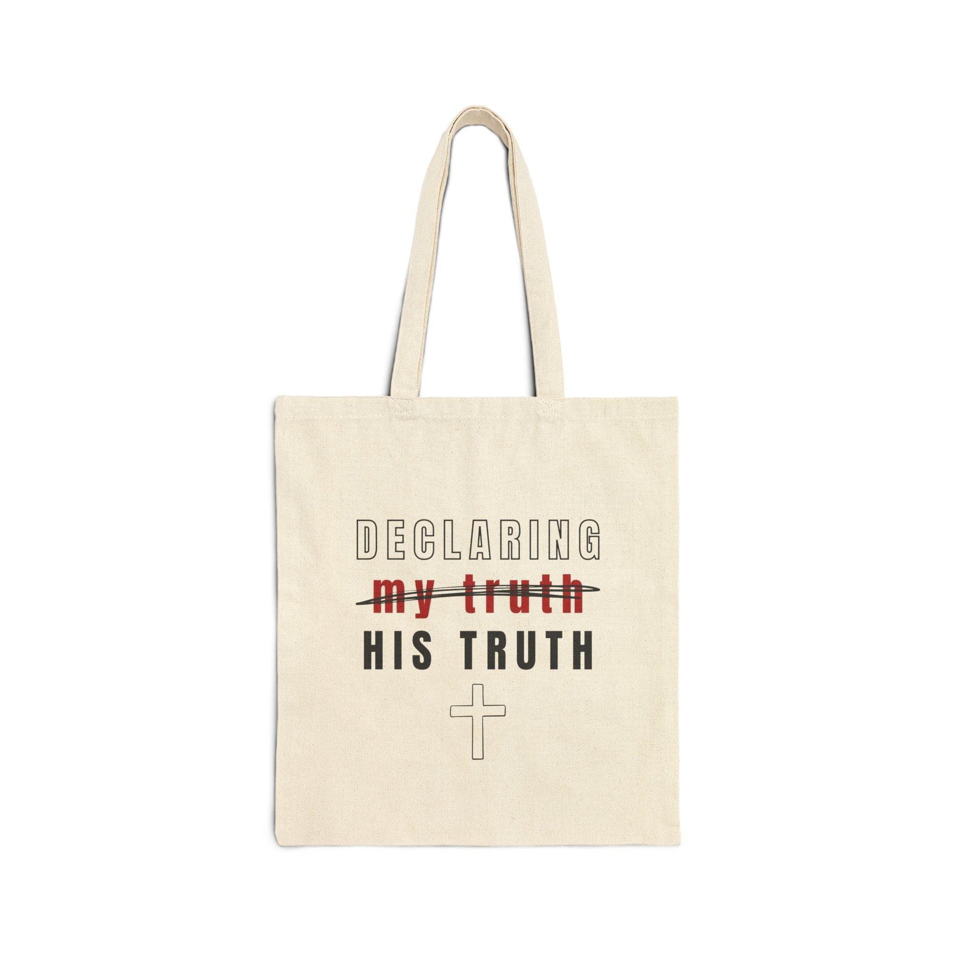 Declaring His Truth Canvas Tote Bag – Christian Statement of Faith - Harmony + Hope