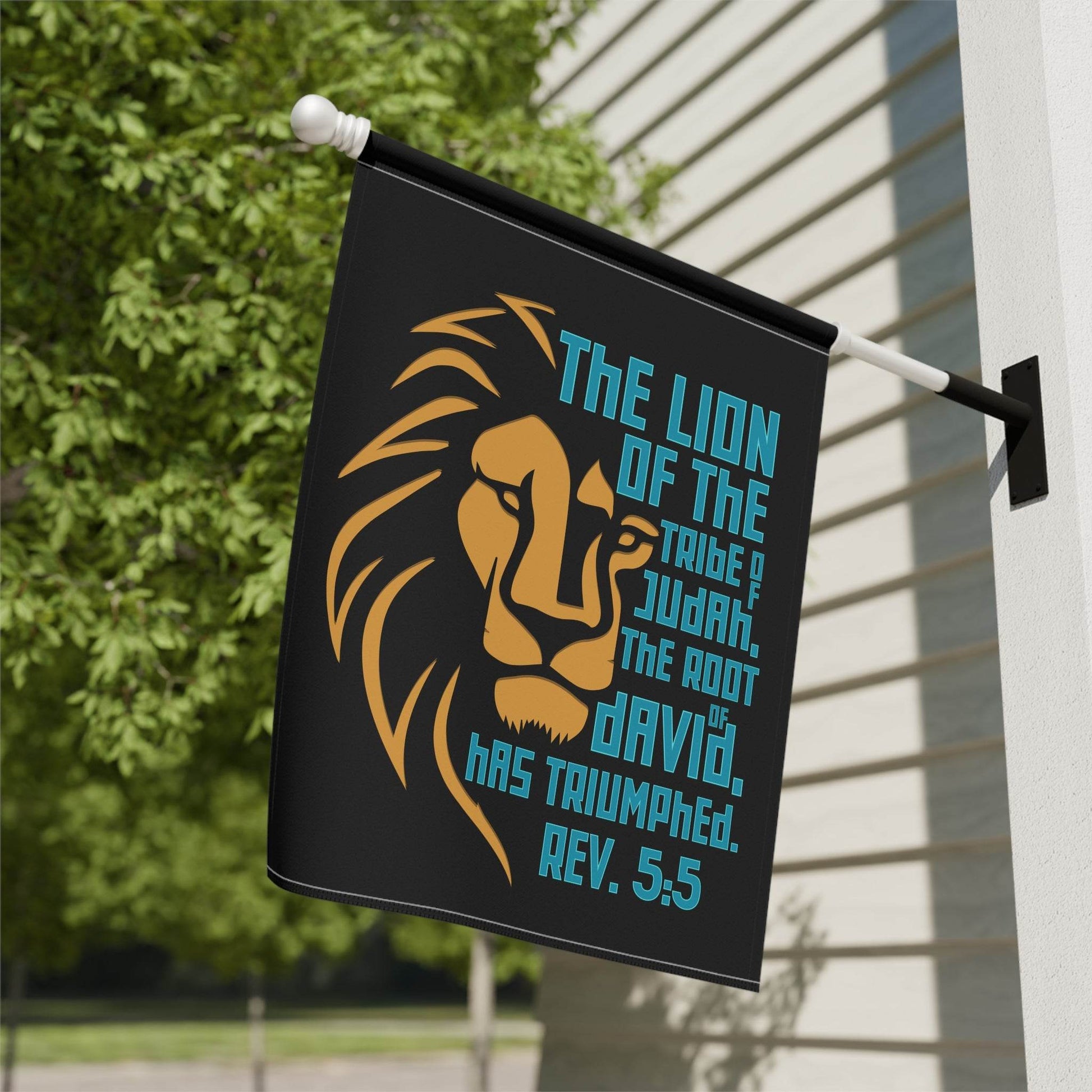 Lion of Judah – Revelation 5:5 Christian Garden Banner - Harmony + Hope
