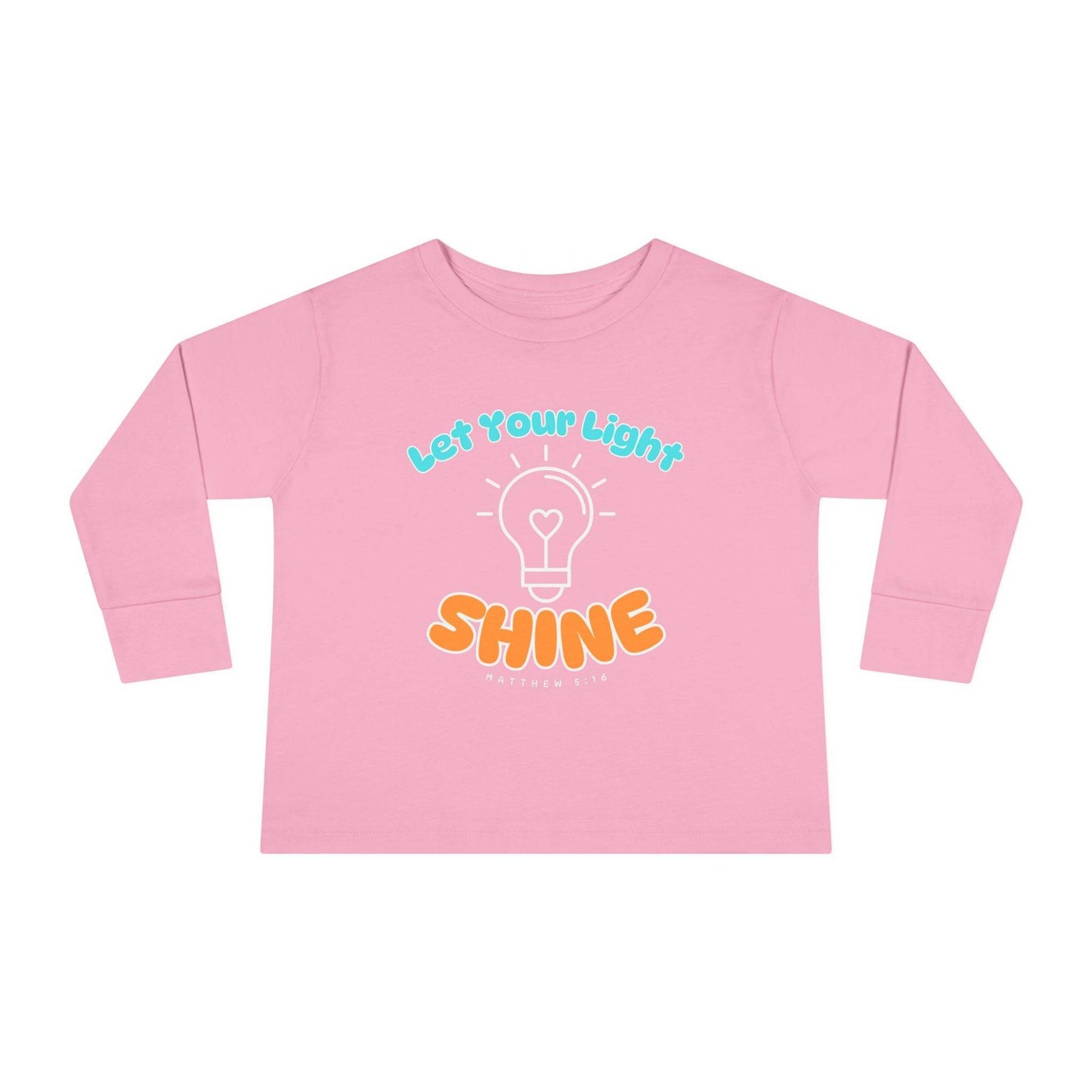 Let Your Light Shine – Kids' Long Sleeve Tee (Matthew 5:16) - Harmony + Hope