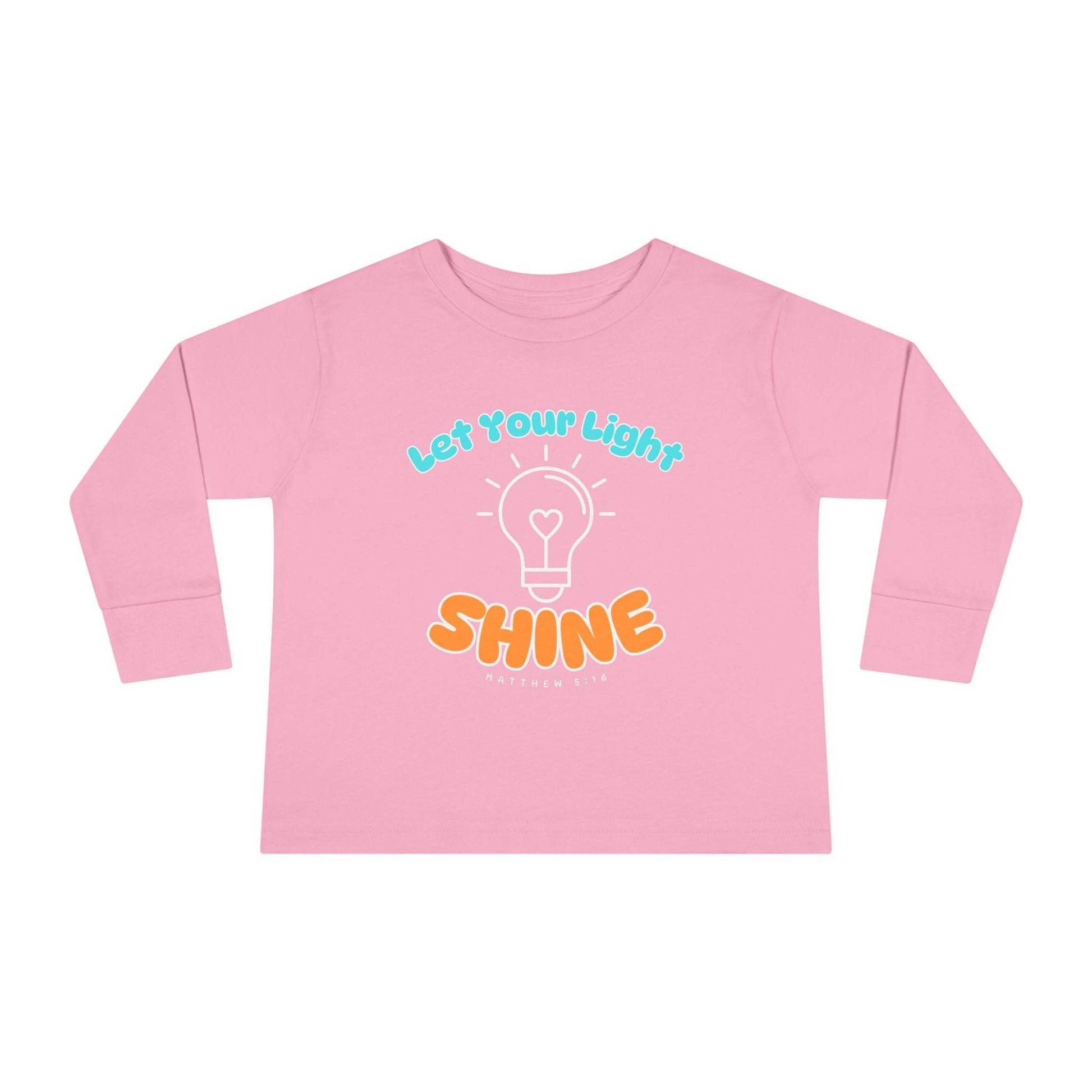 Let Your Light Shine – Kids' Long Sleeve Tee (Matthew 5:16) - Harmony + Hope
