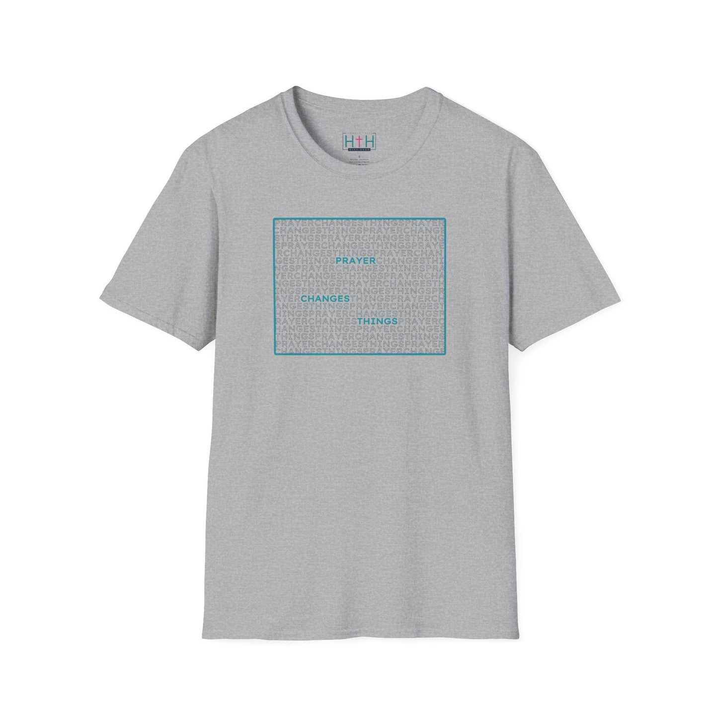 Word Cloud Design "Prayer Changes Things" - Inspirational Unisex T-Shirt