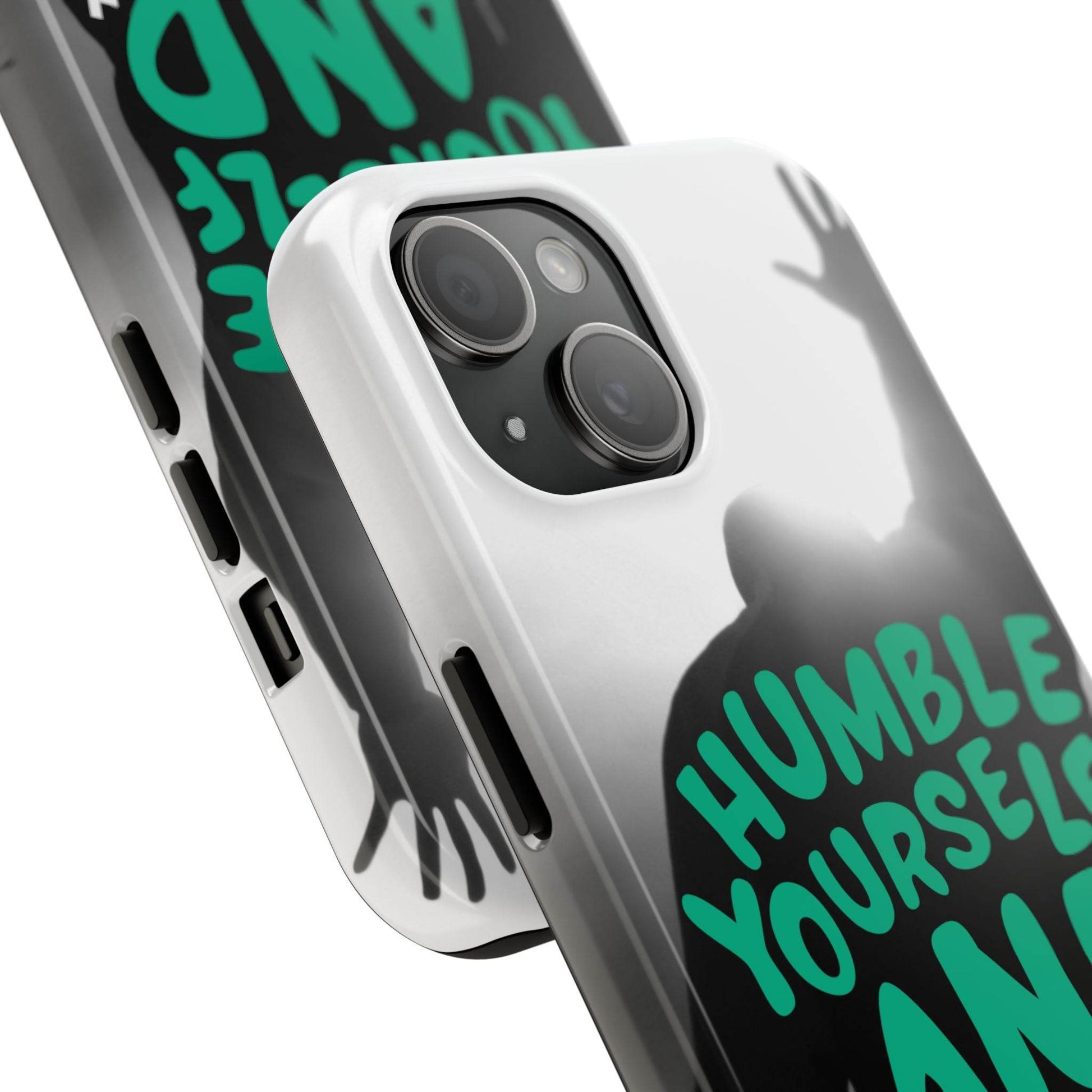 Humble Yourself and Pray Phone Case – Teal Christian Reminder - Harmony + Hope