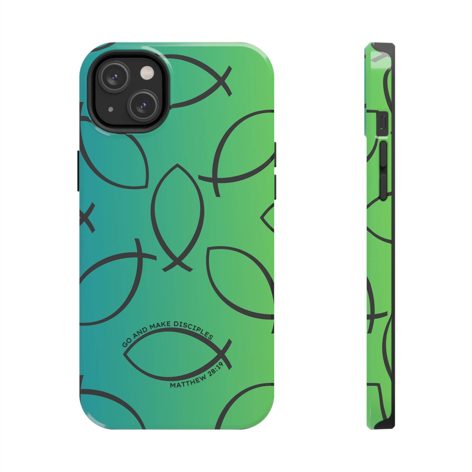 Go and Make Disciples Phone Case – Teal Green Gradient - Harmony + Hope