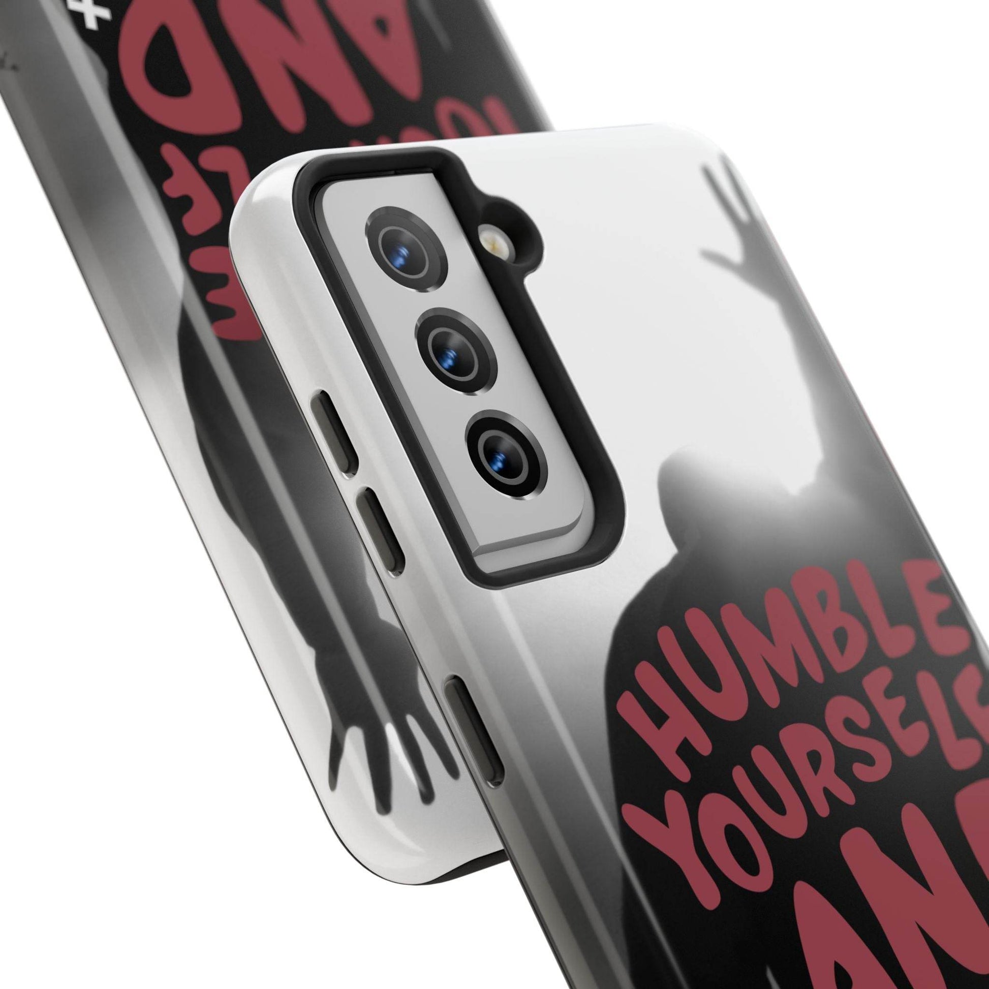 Humble Yourself and Pray Phone Case – Red Statement of Faith - Harmony + Hope