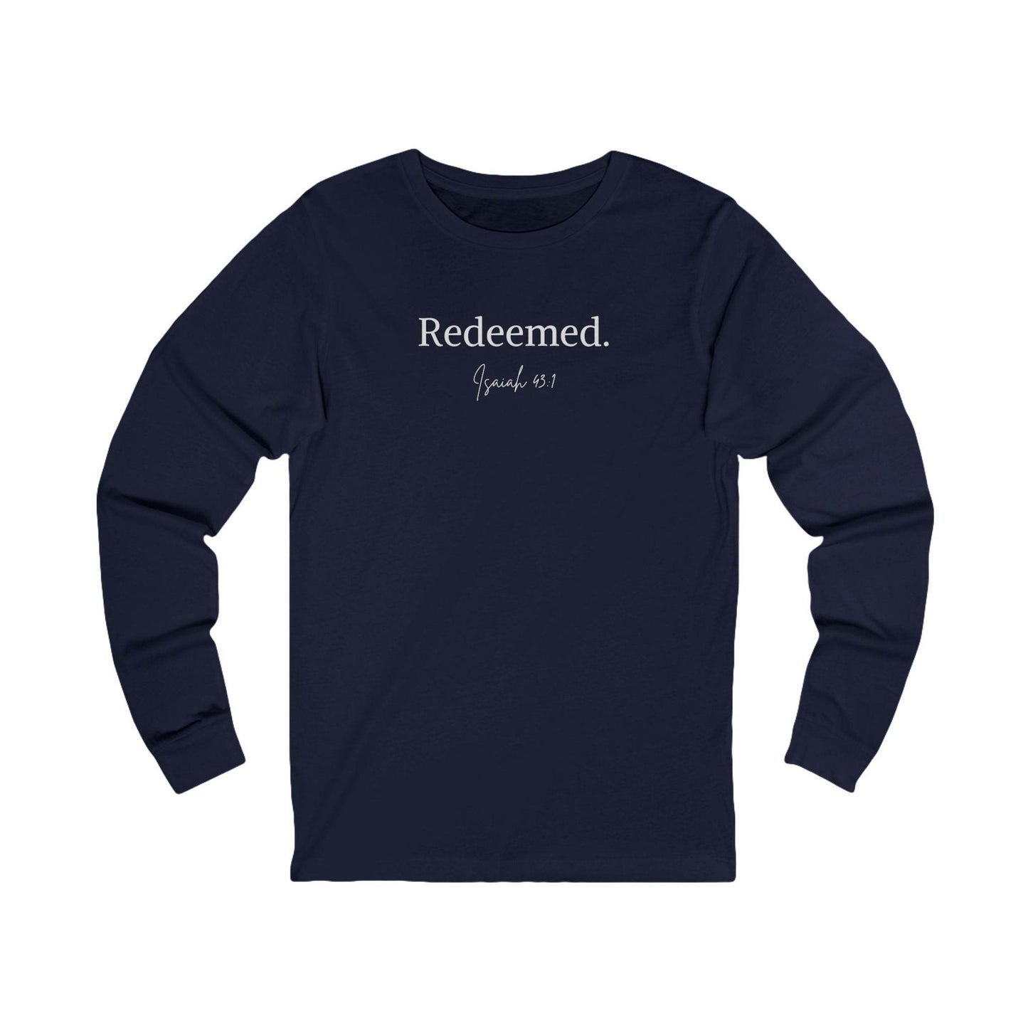 Redeemed – Isaiah 43:1 Unisex Long Sleeve Tee - Harmony + Hope